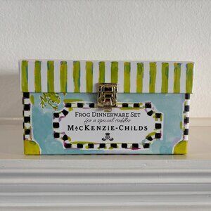 Dinnerware Set - Frogs - Plate - Bowl - Sippy Cup - Utensils - MacKenzie-Childs